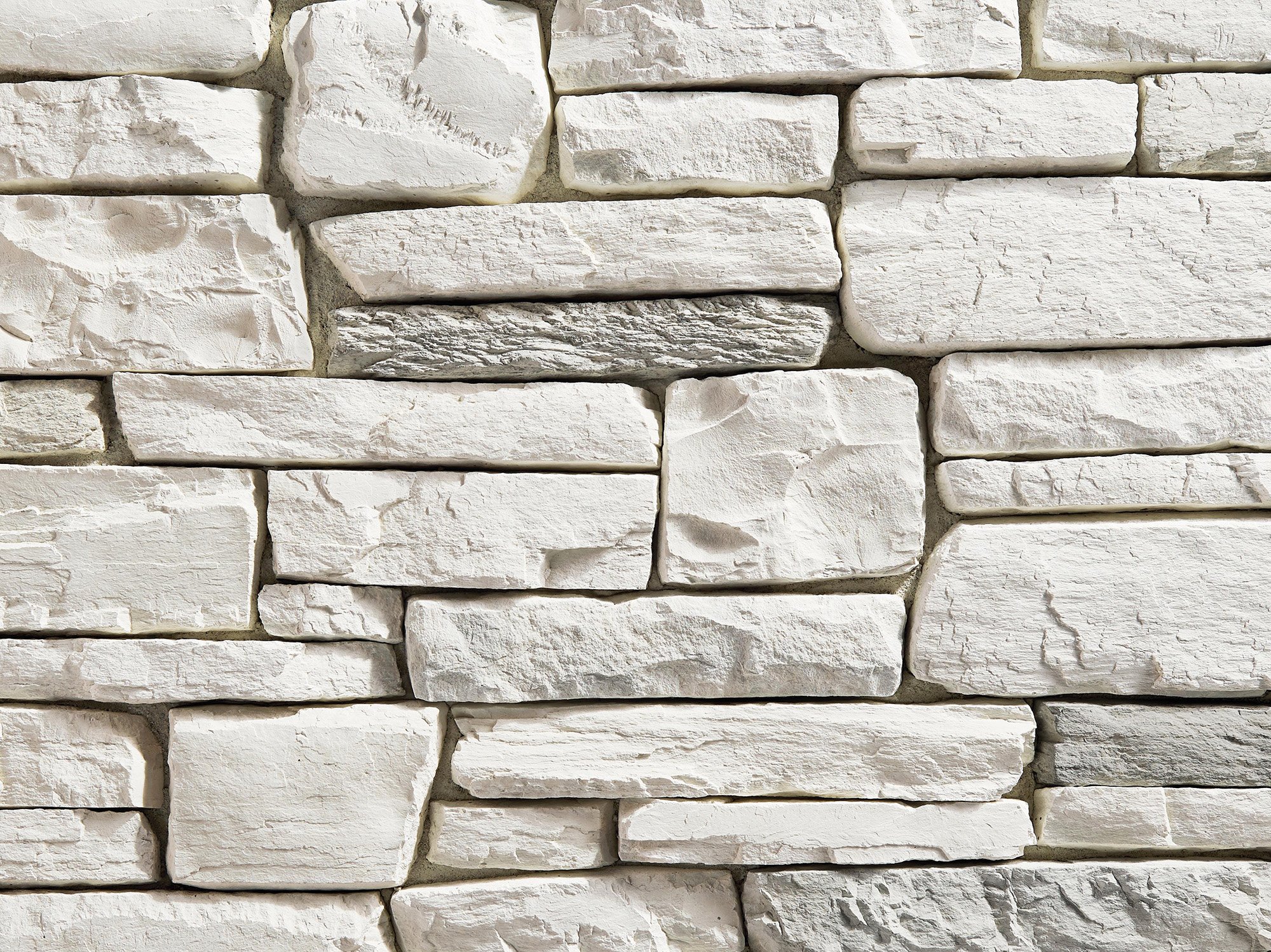 Stone cladding in white featured as building products.